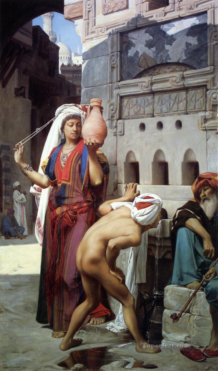 bebiendo Jean Jules Antoine Lecomte du Nouy Realismo orientalista Pintura al óleo